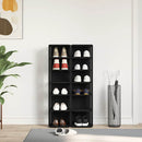 Schuhschränke 2 Stk. Schwarz Eichen-Optik 25X27X102 Cm