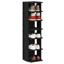 Schuhschränke 2 Stk. Schwarz Eichen-Optik 25X27X102 Cm