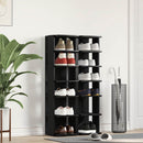 Schuhschränke 2 Stk. Schwarz Eichen-Optik 25X27X102 Cm