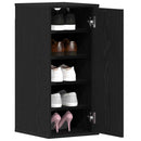 Schuhschrank Schwarz Eichen-Optik 32X35X70 Cm Holzwerkstoff