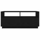 Couchtisch Mit Led-Leuchten Schwarz Eichen-Optik 90X49X40 Cm