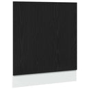 Geschirrspülerblende Schwarz Eichen-Optik 60X1,5X67 Cm Schwarze Eiche