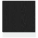 Geschirrspülerblende Schwarz Eichen-Optik 60X1,5X67 Cm Schwarze Eiche